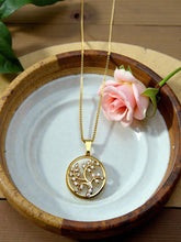 Load image into Gallery viewer, Small round life tree necklace

