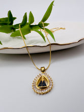 Load image into Gallery viewer, Our Lady of Aparecida drop cz necklace
