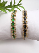 Load image into Gallery viewer, Fine jewelry clasp baguette bracelet
