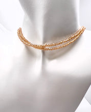 Load image into Gallery viewer, Basic small crystal choker necklace
