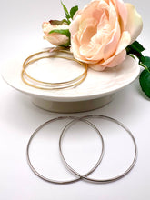 Load image into Gallery viewer, Classic 2,5&#39; very thin tube hoop earrings
