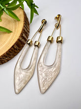 Load image into Gallery viewer, Seductive Collection Acrylic shades of cream options earrings
