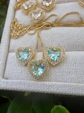 Load image into Gallery viewer, Heart princess small earrings updated jewelry set
