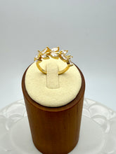Load image into Gallery viewer, Branch of cz leaves ring
