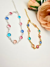 Load image into Gallery viewer, Tiffy collor cz in sequence bracelet
