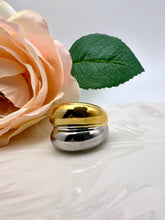 Load image into Gallery viewer, Silver and gold plated organic ring
