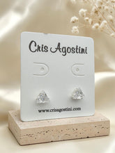 Load image into Gallery viewer, Triangle Cz stud earrings

