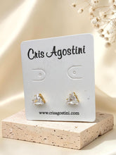 Load image into Gallery viewer, Triangle Cz stud earrings
