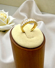 Load image into Gallery viewer, Baguette half-eternity ring
