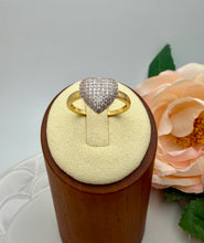 Load image into Gallery viewer, Full studded medium heart on top ring

