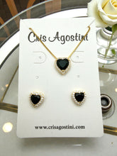 Load image into Gallery viewer, Delicate princess heart crystal jewelry set
