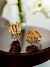Load image into Gallery viewer, Selfsame piercing cz studded earrings
