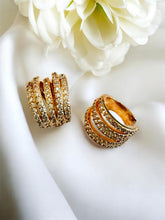 Load image into Gallery viewer, Selfsame piercing cz studded earrings
