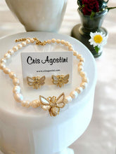 Load image into Gallery viewer, Freshwater pearl bee jewelry set
