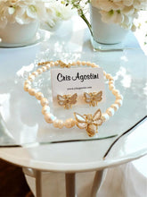 Load image into Gallery viewer, Freshwater pearl bee jewelry set
