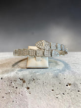 Load image into Gallery viewer, Snake bracelet entirely cz studded
