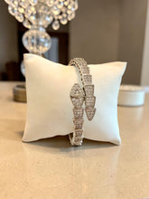 Load image into Gallery viewer, Snake bracelet entirely cz studded
