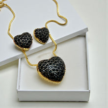Load image into Gallery viewer, High quality small heart cz color Valentina Set
