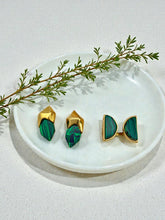 Load image into Gallery viewer, Seductive collection earrings malachite gemstone
