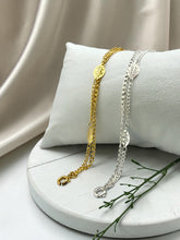 Load image into Gallery viewer, Double small chain and feather bracelet
