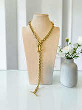 Load image into Gallery viewer, Chunky chain long tie necklace
