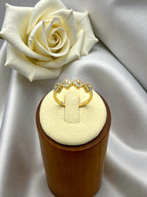 Load image into Gallery viewer, Delicate cz clover Van Cley ring
