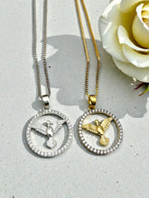 Load image into Gallery viewer, Open medal classic Holy Spirit necklace
