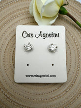 Load image into Gallery viewer, Light point zirconia diamond earrings
