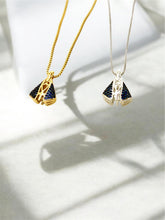 Load image into Gallery viewer, Small 0.6 double-sided Our Lady cz paved necklace (Copy)
