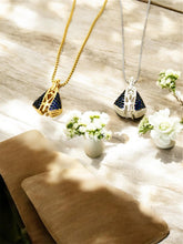 Load image into Gallery viewer, Small 0.6 double-sided Our Lady cz paved necklace (Copy)
