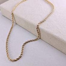 Load image into Gallery viewer, Thinner Twisted rope chain Choker Necklace
