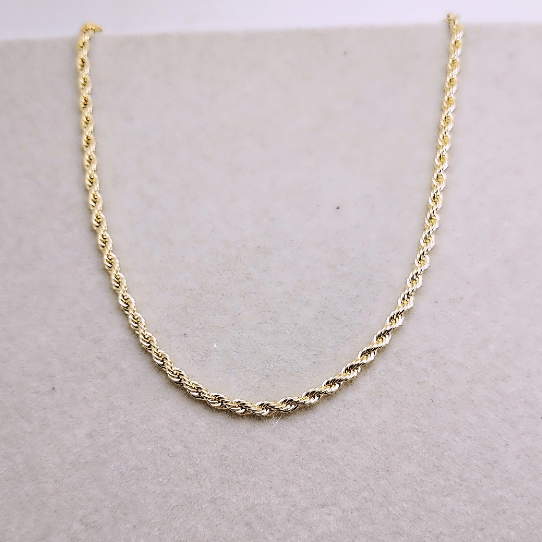 Thinner Twisted rope chain Choker Necklace