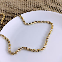 Load image into Gallery viewer, Twisted rope chain  Choker Necklace
