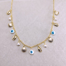 Load image into Gallery viewer, Greek Eye details Pendants Choker Necklace
