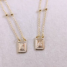 Load image into Gallery viewer, Scapular small ball details Necklace
