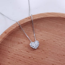 Load image into Gallery viewer, Delicate Zirconia Heart Pendant Necklace
