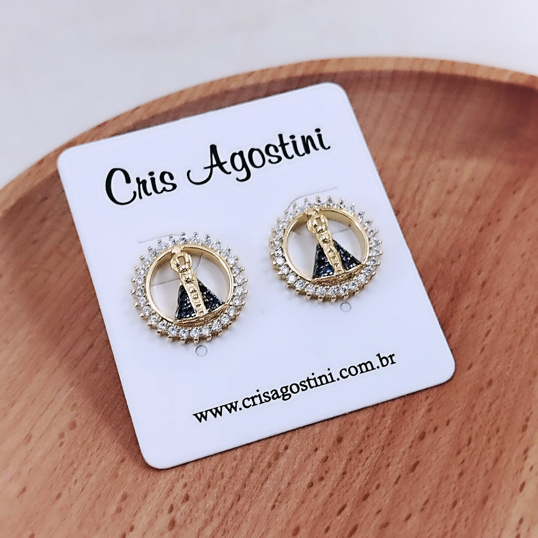 Our Lady of Aparecida Zirconias Earring