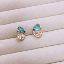 Load image into Gallery viewer, Delicate crystal color butterfly earrings
