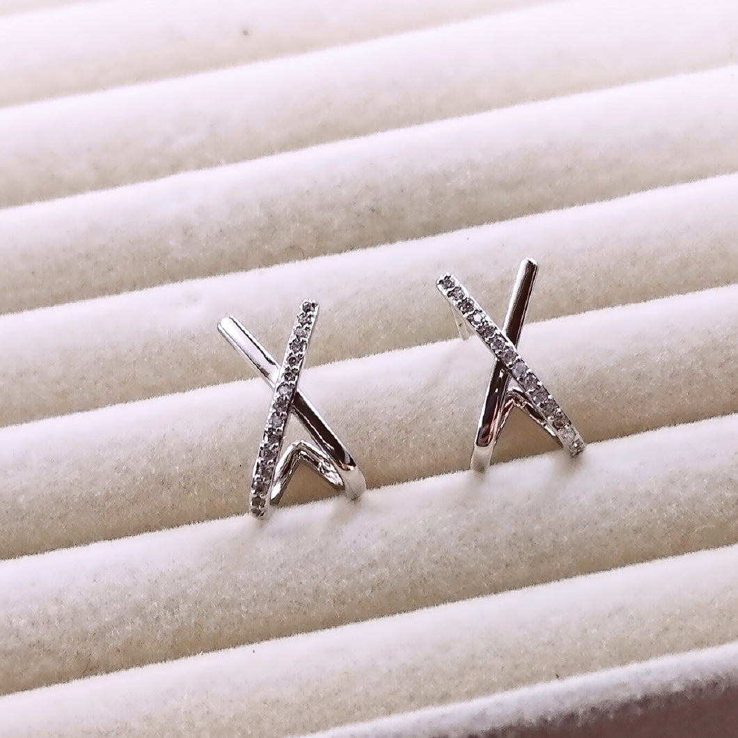 Clip X micro cz earrings