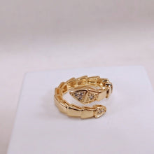 Load image into Gallery viewer, Snake Bugy cz ring
