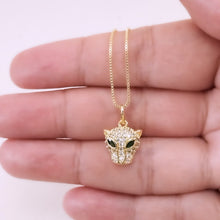 Load image into Gallery viewer, Small tiger emerald eyes necklace
