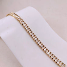 Load image into Gallery viewer, Baguette cz with extention  bracelet
