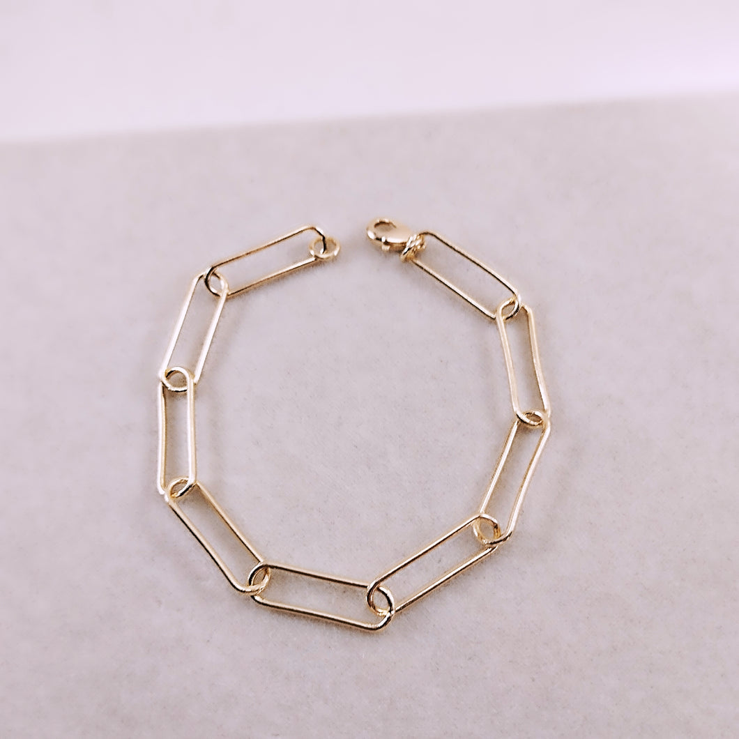 Equal oval  link bracelet