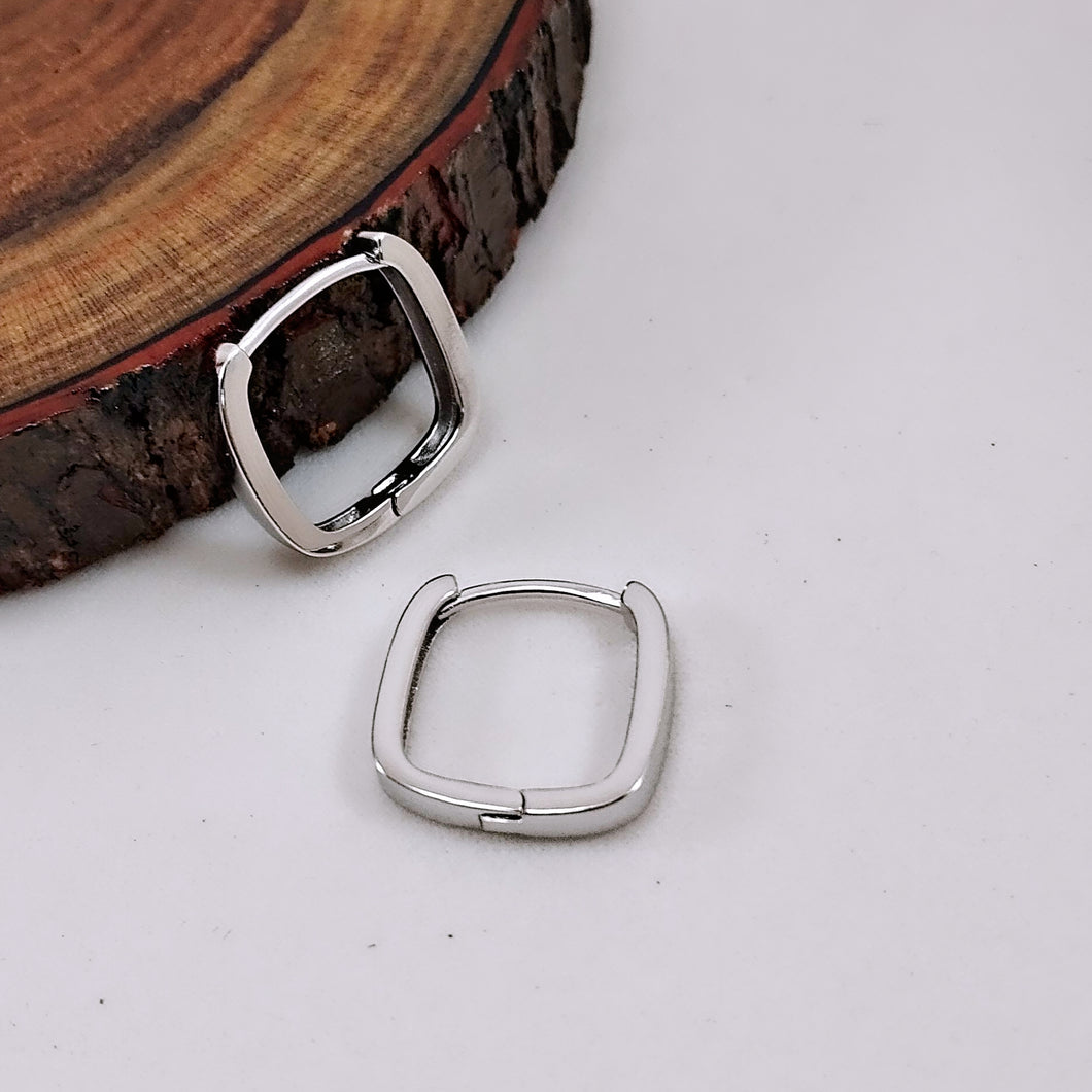 Updated square hoop earrings