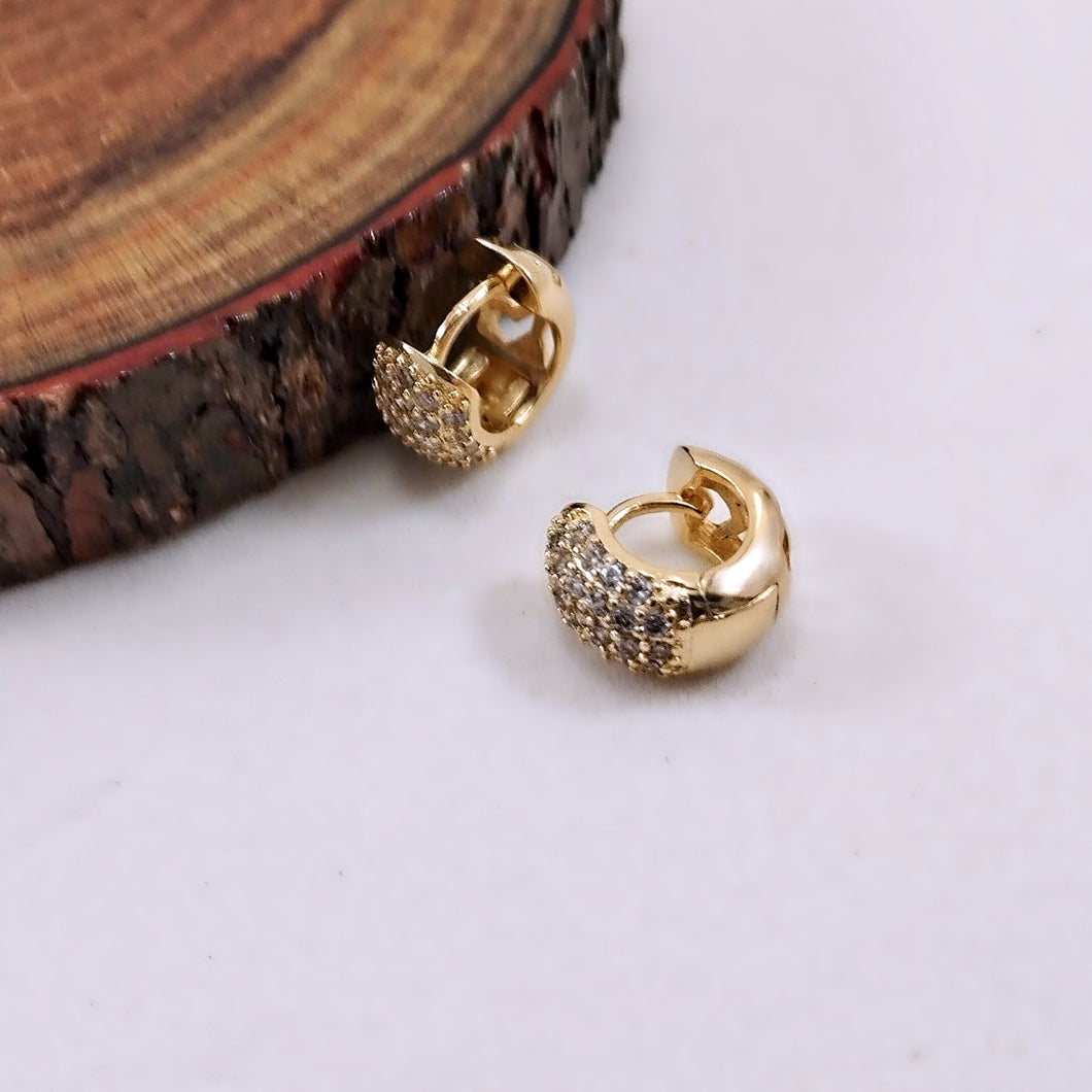 Mini hoop cz earrings