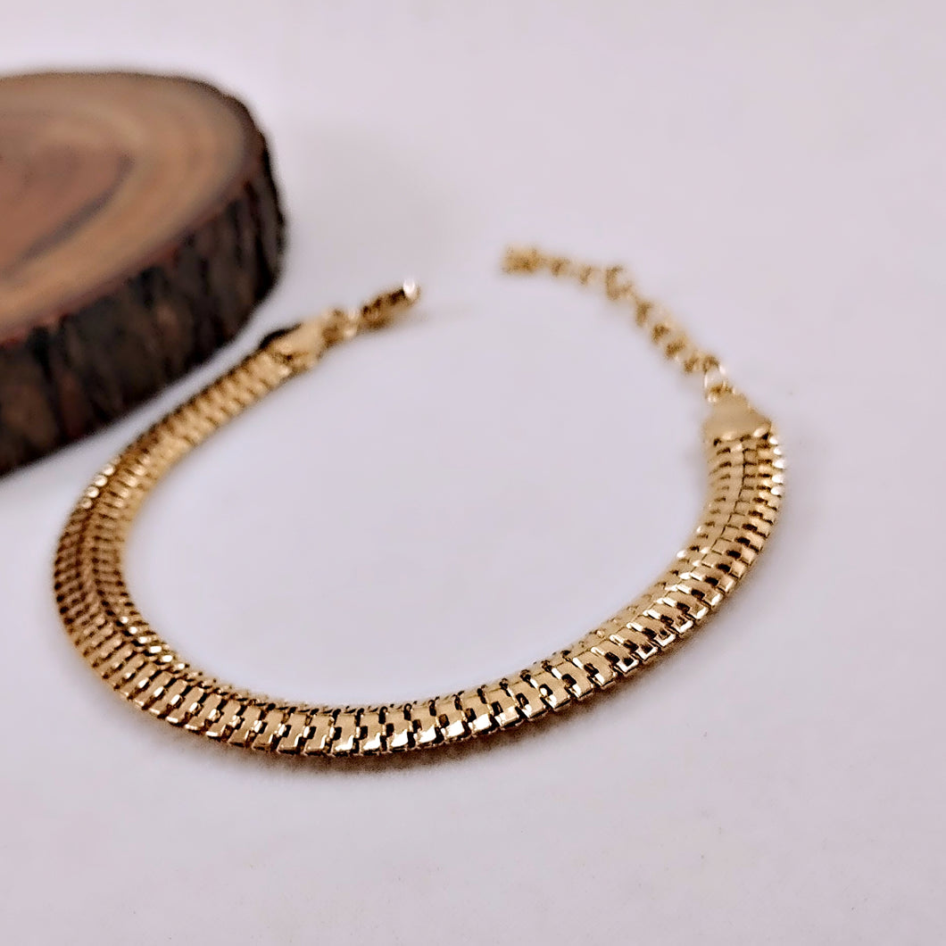 Thin flat snake bracelet