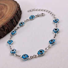 Load image into Gallery viewer, Greek eye in sequence bracelet
