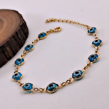 Load image into Gallery viewer, Greek eye in sequence bracelet
