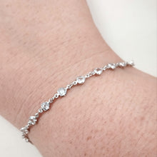 Load image into Gallery viewer, Crystal small cz heart bracelet
