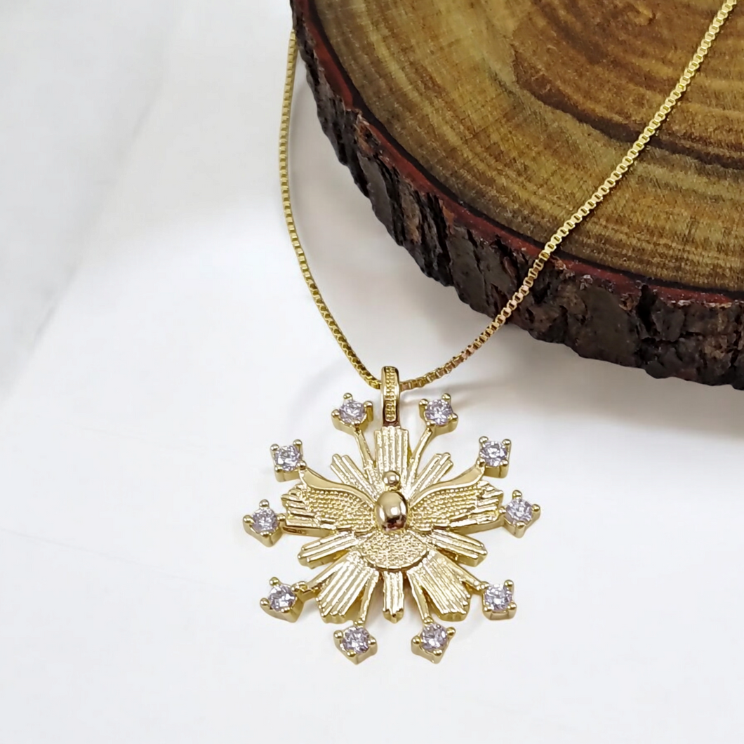 Holy Spirit cz necklace